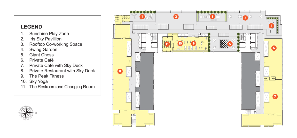 Centrum Iris Serviced Apartment Level 17 floor plan